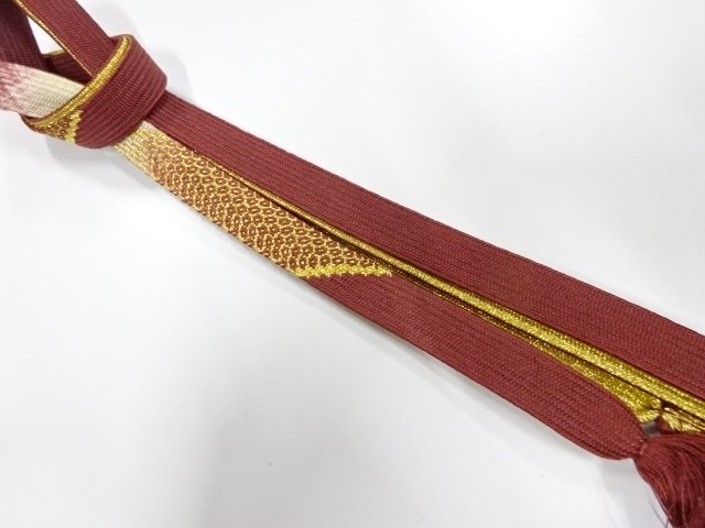 JAPANESE HAND-TIED OBIJIME CORD / UNUSED / SILK